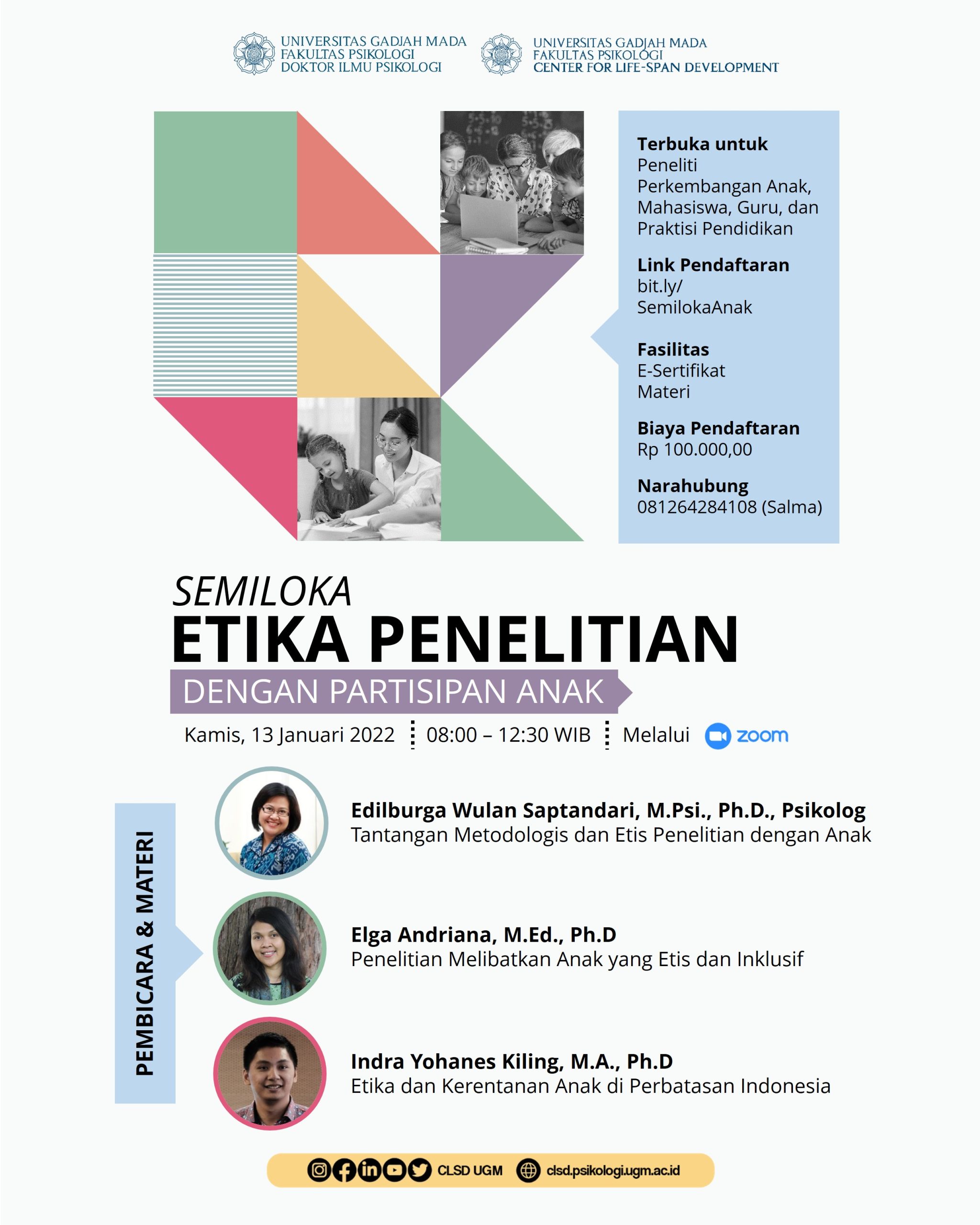 Poster Semiloka Etika Penelitian CLSD 2022